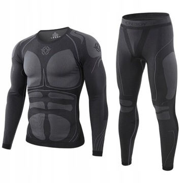 BIELIZNA TERMOAKTYWNA MĘSKA sport taktyka wojskowa UNDERWEAR ZESTAW