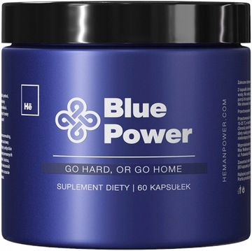 He - Blue Power - Męski Suplement diety zwiększający LIBIDO 60 kapsułek
