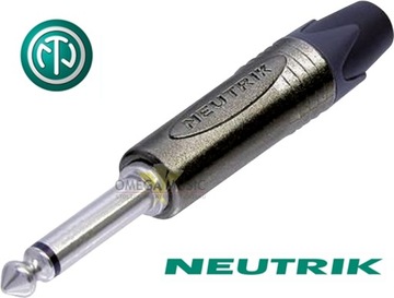 Duży JACK 6,3mm gitarowy TS NEUTRIK NP2X-BAG Wtyk