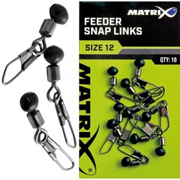 Łączniki Krętliki Matrix Feeder Bead Snap Rozm. 14