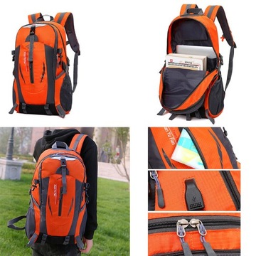 ТУРИСТИЧЕСКИЙ РЮКЗАК ПУТЕШЕСТВЕННЫЙ РЮКЗАК 40 Л ВОДОНЕПРОНИЦАЕМЫЙ ОКСФОРД ОРАНЖЕВЫЙ