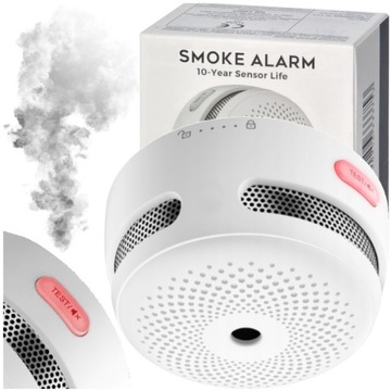 CZUJNIK ALARM DETEKTOR DYMU OGNIA AKUMULATOR 10 LAT CERTYFIKAT X-SENSE XS01