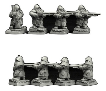 Scibor 28FM0322 Dwarves Gunners Standing 28mm 24H