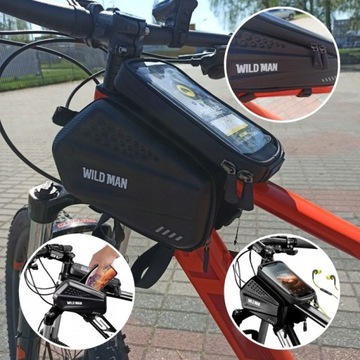 TORBA ROWEROWA WODOODPORNA SAKWA ETUI NA TELEFON
