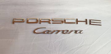 ZNAK NÁPIS PORSCHE CARRERA CHRÓM ZNAKY