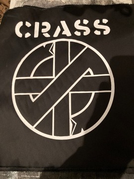 CRASS DUŻA naszywka ekran
