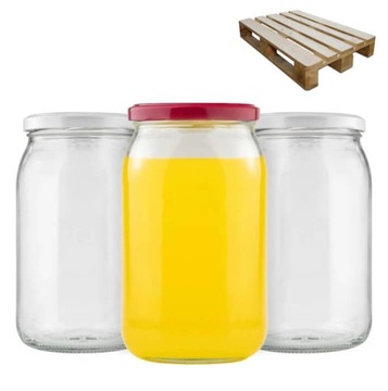 SŁOIK szklany 900 ml 432x-54 ZGRZEWKI półpaleta paleta słoiki na przetwory