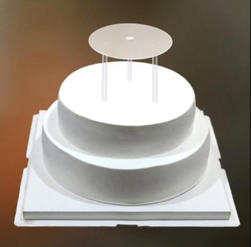 ПРОЗРАЧНАЯ ПРОЗРАЧНАЯ ПОДСТАВКА ДЛЯ ТОРТА ДЛЯ ШТАБИРОВАНИЯ 9 СМ