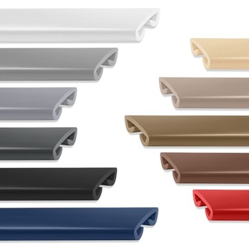 ПРЕМИУМ Поручень ПВХ, поручень 40х8мм, черный