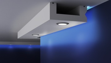 gzyms halogenowy, sufit podwieszany , led, 15x6cm