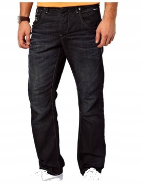 Jack Jones Szerokie Jeansy Granatowe LOOSE _ 28/30