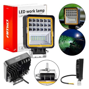 LAMPA ROBOCZA HALOGEN PANEL SERWISOWA 42 LED COMBO