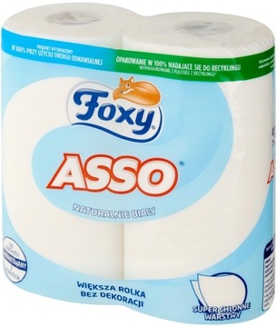 FOXY ASSO Ręcznik papierowy naturalnie biały 2 sztuki