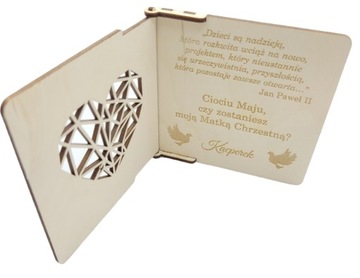 PROŚBA CIOCIU CZY ZOSTANIESZ MOJĄ CHRZESTNĄ