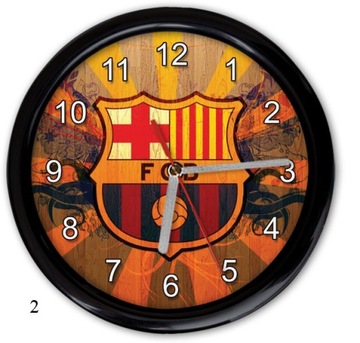 FC BARCELONA НАСТЕННЫЕ ЧАСЫ футбол бесшумные