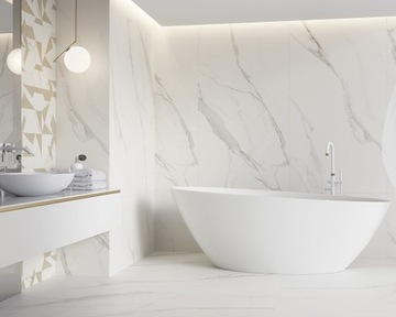 ПЛИТКА CALACATTA МАТОВАЯ 60X60 БЕЛАЯ САТИНОВАЯ 1 СОРТА