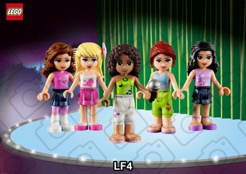Вафельный торт LEGO FRIENDS Украшение на день рождения Сахарный принт А4