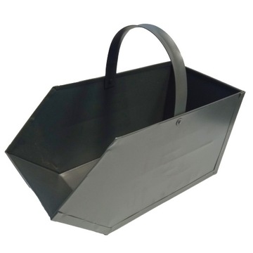 WĘGLARKA POJEMNIK NA WĘGIEL POPIÓŁ MIAŁ DREWNO METALOWA 45cm x 22cm x 22cm