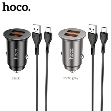 Быстрое зарядное устройство Quick Charge 3.0 QC3.0, 2 USB, 36 Вт, с кабелем USB-C типа C