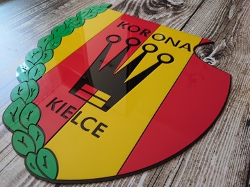 Herb Korona Kielce na ścianę prezent szyld dla fana klubu dla chłopaka męża