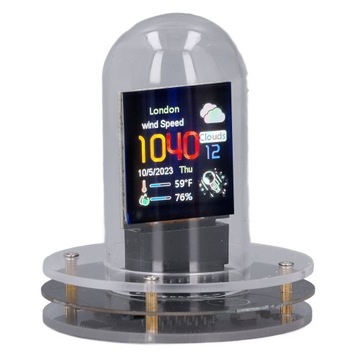 Zegar Nixie Tube WiFi RGB IPS Ekran LCD Wyświetlacz pogody 12 YN