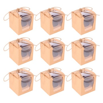 KRAFT Pudełka na babeczki MINI POJEMNIK NA MUFFINKI 10 SZT