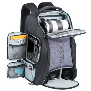 БОЛЬШОЙ фоторюкзак с БЫСТРЫМ БОКОВЫМ ДОСТУПОМ для камеры ноутбука 26 л