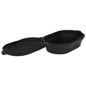 BRYTFANNA ŻELIWNA+POKRYWA-PATELNIA GRILLOWA BB2654