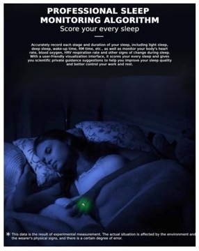 SMART RING Смарт-фитнес-кольцо с контролем сердечного ритма, размер 17 BT, черный