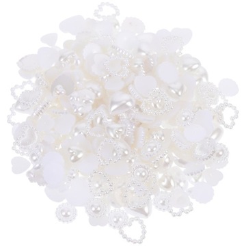1 paczka Charms do paznokci Kobiety Nail Decor Pearl Heart