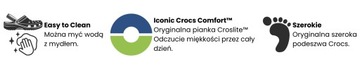 CROCS BUTY DAMSKIE KALOSZE SPORTOWE WODOODPORNE GUMIAKI NA MIASTO r. 41-42