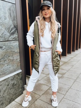 ЖИЛЕТ СТЕГАНЫЙ ЖЕНСКИЙ С КАПЮШОНОМ, размер. XL