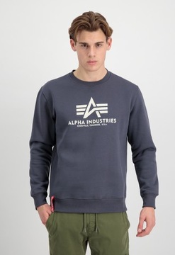Mikina Alpha Industries Basic Sweater Greyblack XL