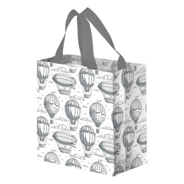 Torba na zakupy 10L 25x15x27 Baloniki szare 1szt