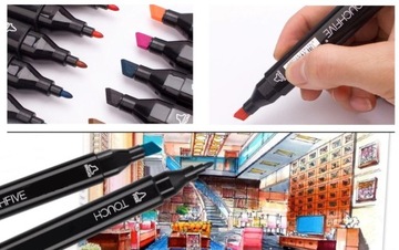 АЛКОГОЛЬНЫЕ МАРКЕРЫ Набор + сумка Фломастеры двусторонние Маркеры 80 шт.