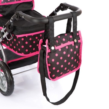 КОЛЯСКА ДЛЯ КУКЛЫ KINDERPLAY СКЛАДНАЯ СУМКА Глубокая Гондола С РЕГУЛИРУЕМОЙ РУЧКОЙ