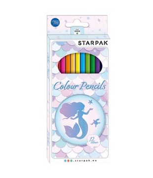 Starpak kredki ołówkowe szkolne zestaw 12 kolorów