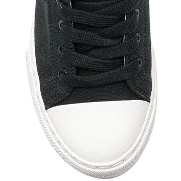 Trampki buty sneakersy Guess FL6PNZ FAB12 Black czarne na platformie r.37