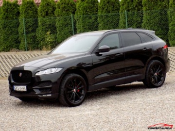 Jaguar F-Pace SUV 2.0 i4D 180KM 2017 Jaguar F-Pace BLACK 180KM 4x4 Kamera Led Skora Ambiente 2.0 Diesel 180KM, zdjęcie 8