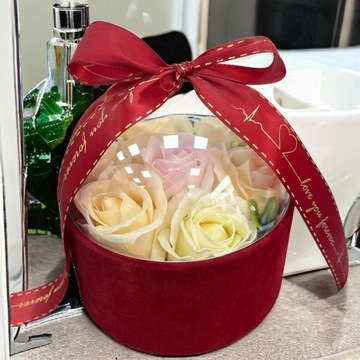 Цветочная Коробка Коробка Цветов Мыло Розы День Матери