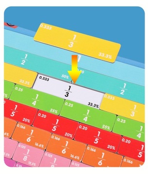 МАГНИТНАЯ КНИГА ИЗУЧЕНИЕ ДРОБЕЙ МАТЕМАТИКА