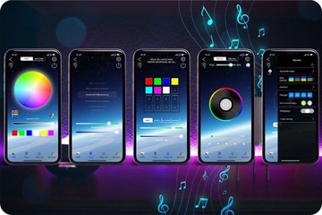 СВЕТОДИОДНАЯ ЛЕНТА RGB 5050 ВОДОНЕПРОНИЦАЕМАЯ, УПРАВЛЯЕМАЯ ЧЕРЕЗ ПРИЛОЖЕНИЕ ДЛЯ ТЕЛЕФОНА BLUETOOTH, 5 м