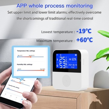 Tuya WIFI Inteligentne czujniki temperatury i