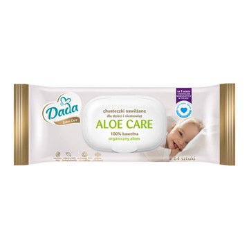 Dada Chusteczki nawilżane Aloe Care cotton 64szt.