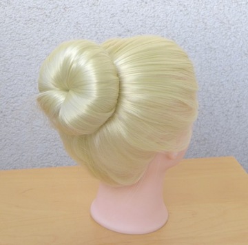 GŁÓWKA FRYZJERSKA TRENINGOWA GŁOWA DO CZESANIA włos BLOND STATYW damska