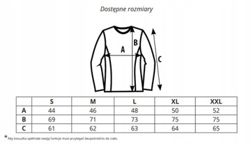 Koszulka męska termiczna MERINO WOOL ciepła L