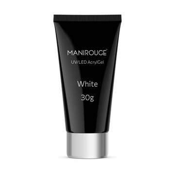 ACRYLGEL UV/LED WHITE MANIROUGE 30 G AKRYLOŻEL BUDUJĄCY ŻEL DO PAZNOKCI