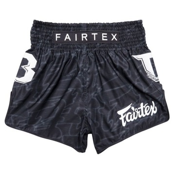 Spodenki tajskie FAIRTEX FXB-TBT (black) [Rozmiar L]