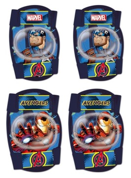 OCHRANIACZE ROWEROWE KOLANA ŁOKCIE Marvel Avengers dla chłopca granatowe