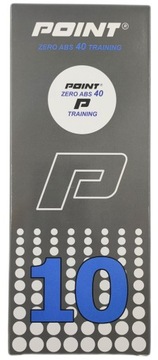 Piłeczki do tenisa stołowego POINT ZERO ABS Treningowe białe 10 szt.